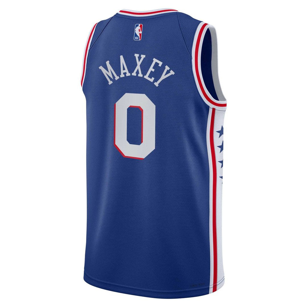 Philadelphia 76ers Tyrese Maxey Nike Youth Swingman Jersey - Icon Edition - Royal