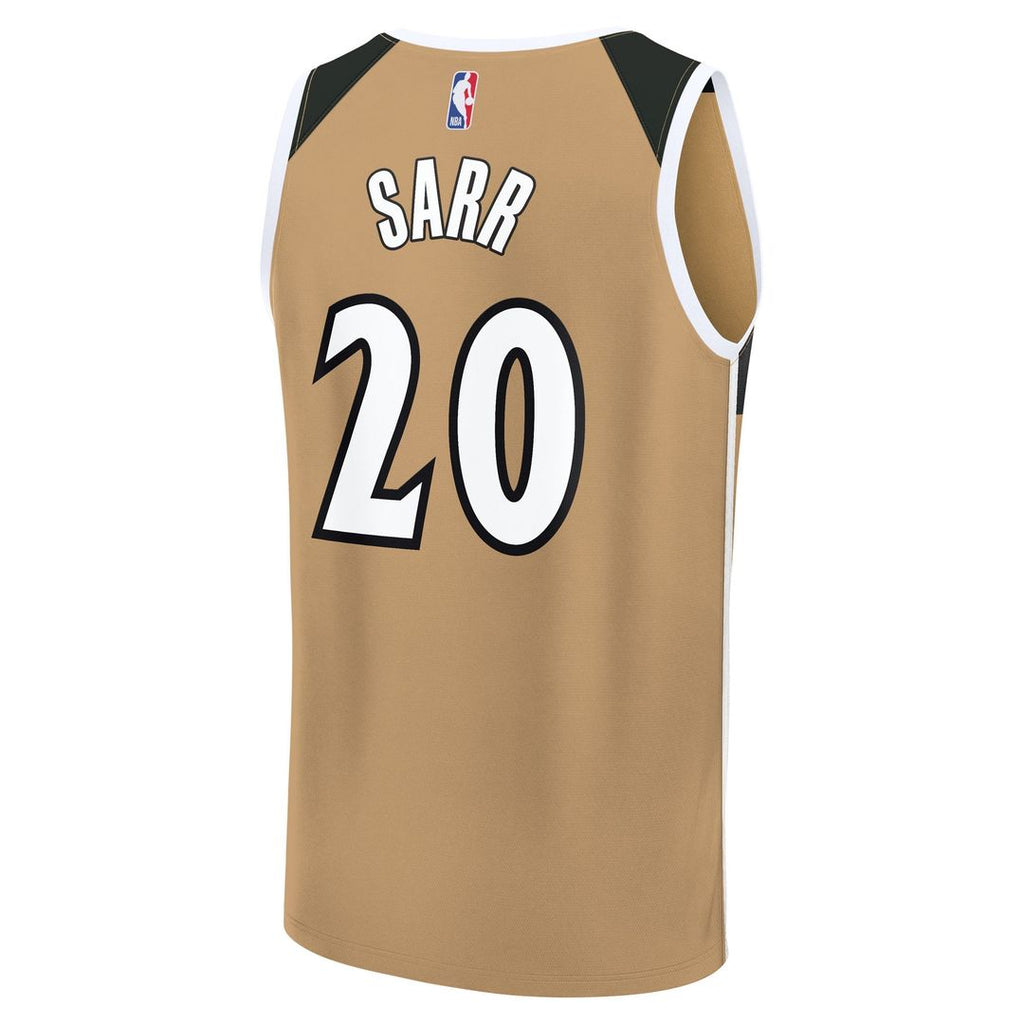 Washington Wizards Alex Sarr Fanatics 2025/26 City Edition Fast Break Jersey - Gold