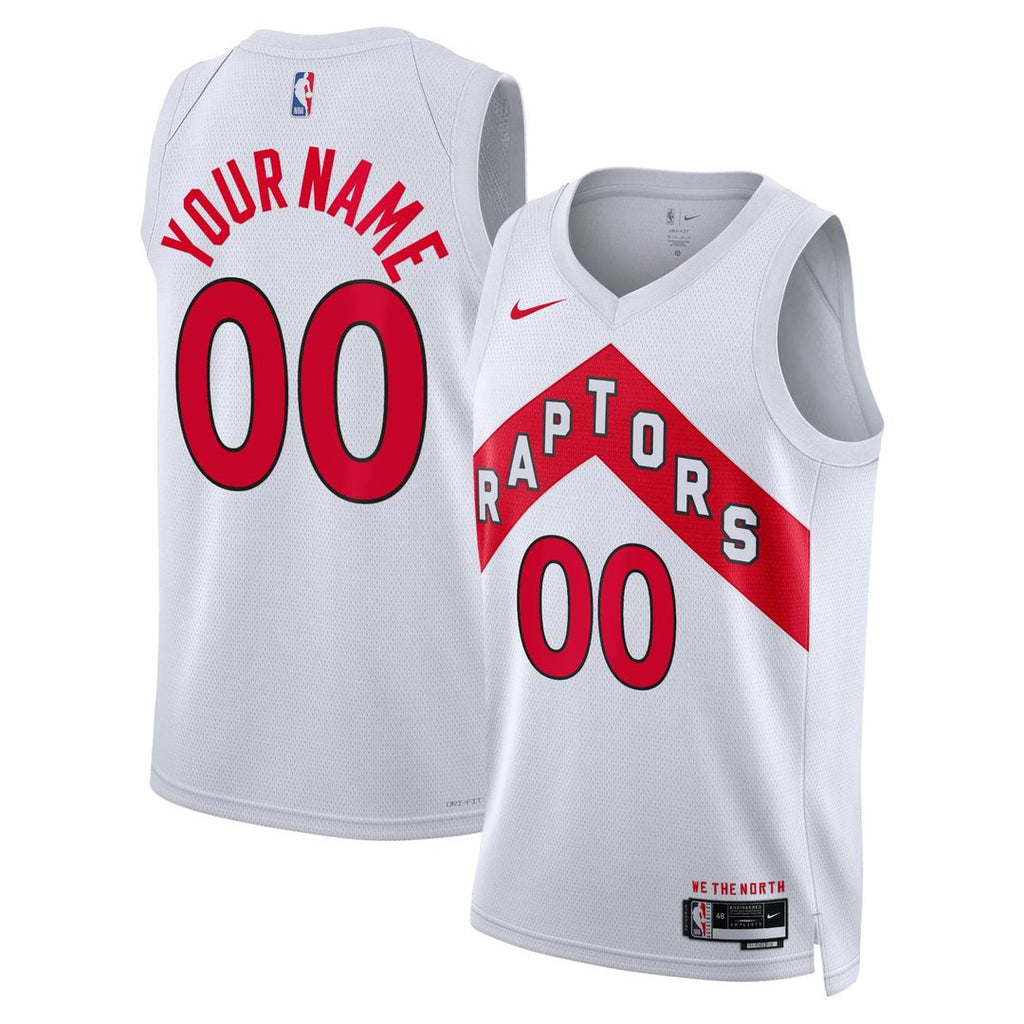 Toronto Raptors Nike Unisex Swingman Custom Jersey White - Association Edition