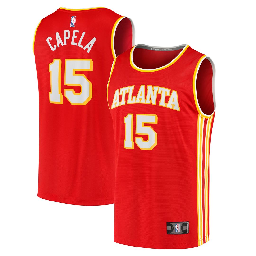 Atlanta Hawks Clint Capela Fanatics 2021/22 Fast Break Replica Jersey - Icon Edition - Red