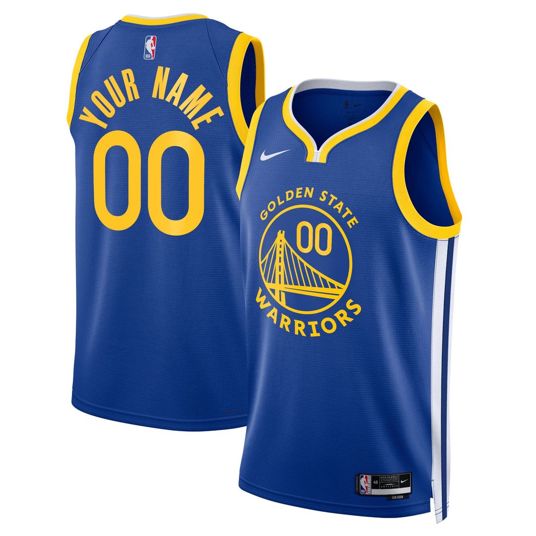 Golden State Warriors Nike Unisex Swingman Custom Jersey Royal - Icon Edition