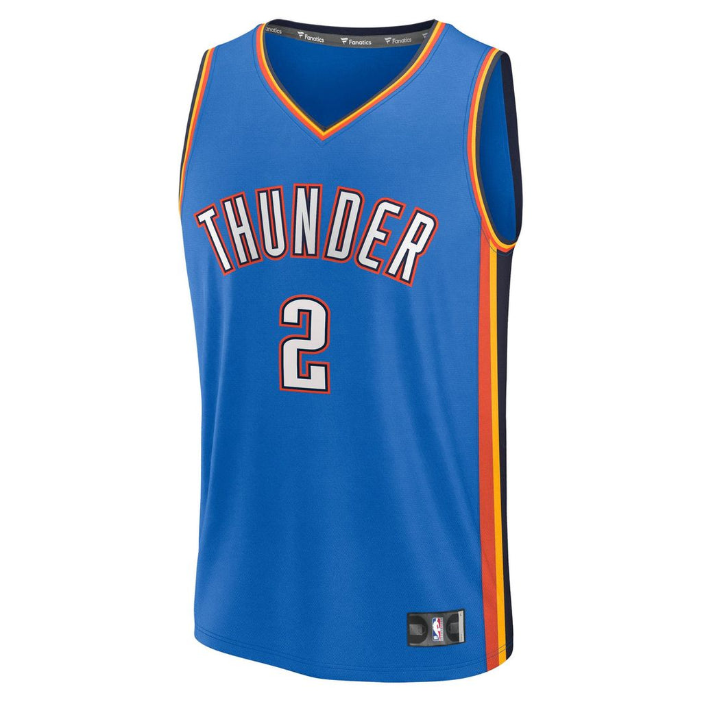Oklahoma City Thunder Shai Gilgeous - Alexander Fanatics Youth Fast Break Replica Player Jersey - Icon Edition - Blue