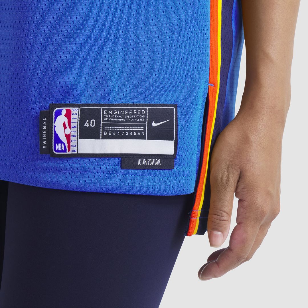 Oklahoma City Thunder Chet Holmgren Nike Unisex 2022 NBA Draft First Round Pick Player Swingman Jersey - Icon Edition - Blue
